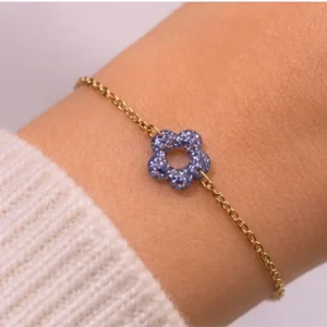 Bracelet Fleur - Paillettes